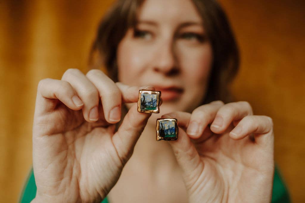 Mini masterpiece studs