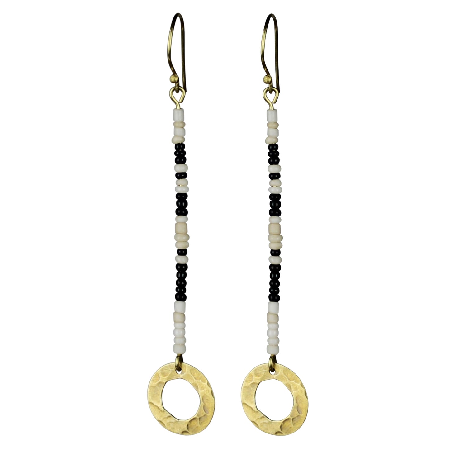QUAY BEADED EARRING, BLACK