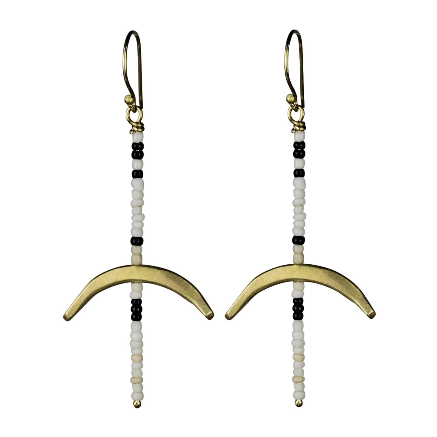 QUAY BEADED EARRING, BLACK