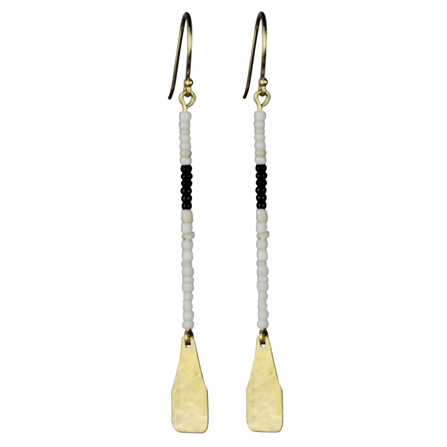 QUAY BEADED EARRING, BLACK