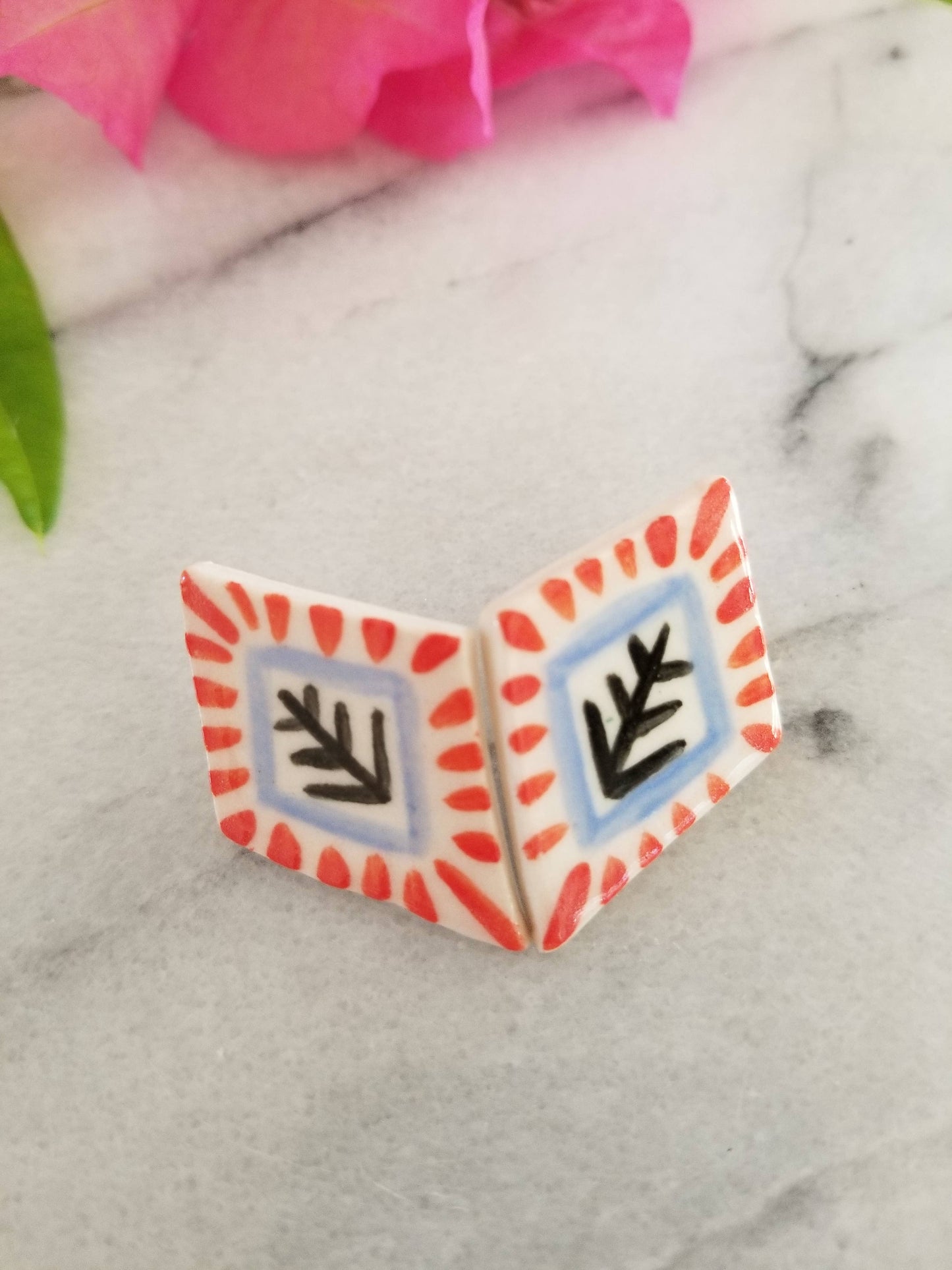 Scandinavian Diamond Studs (Crown & Heart + Tonia Dee Design
