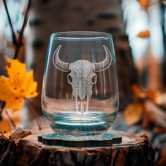 Cattle Skull Scene Glasses