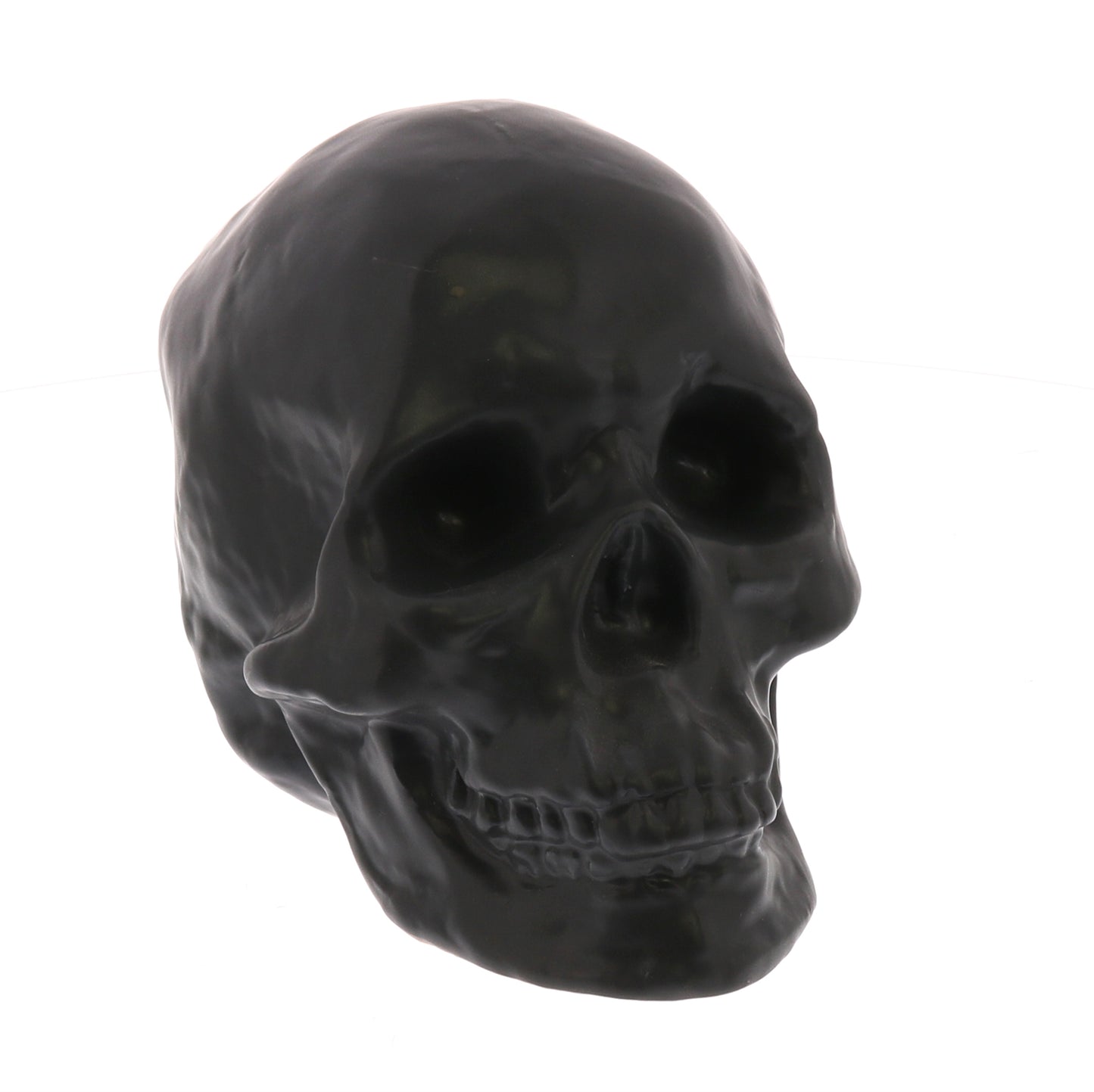 SKULL, CERAMIC - MATTE BLACK