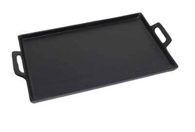 Black Alum. Tray with Handles 10x14”