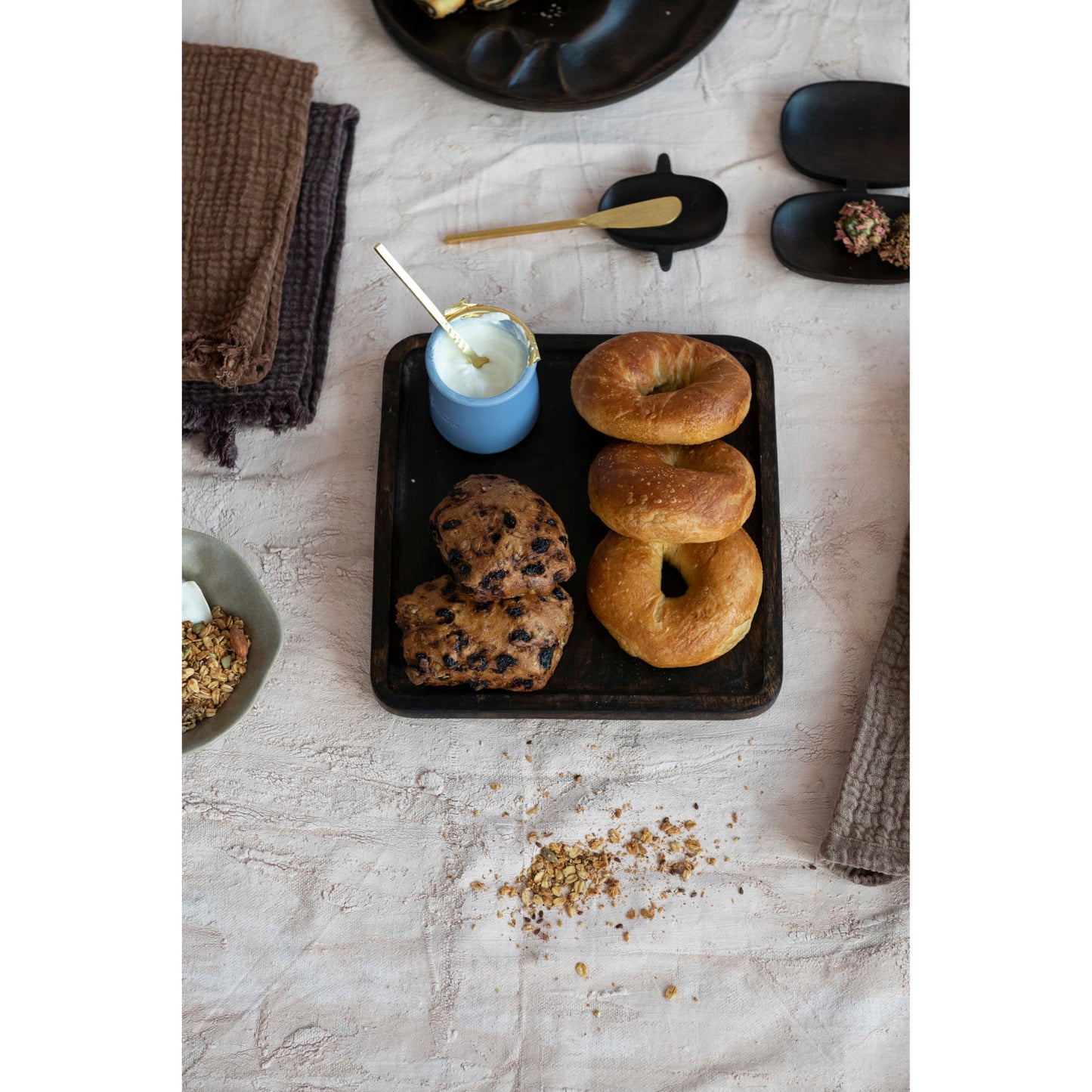 Mango Wood Dish, Black