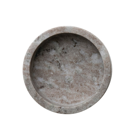 Marble Dish, Beige