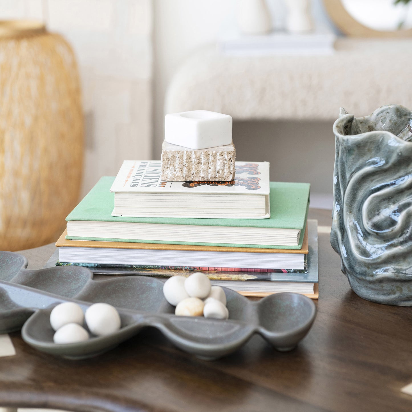 Stoneware Organic Shaped Vase