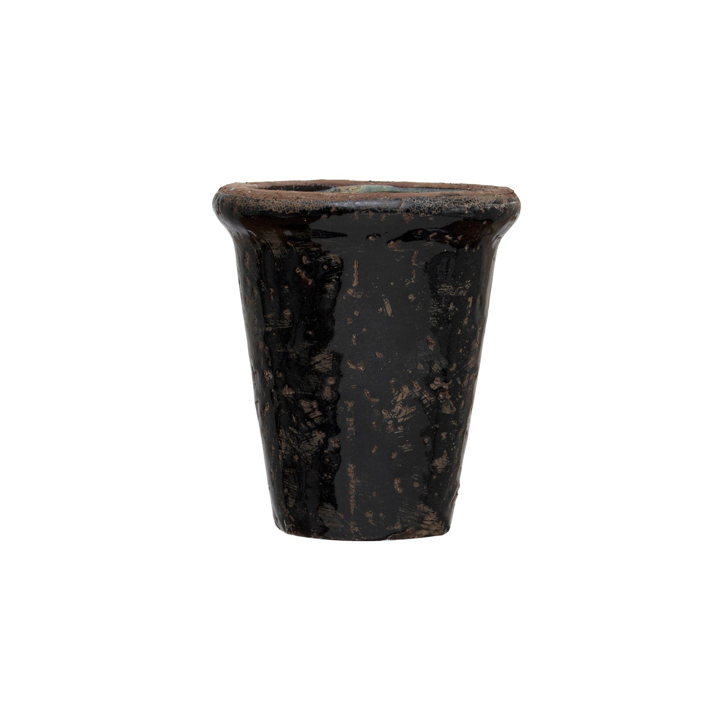 Black Terra-cotta Planter