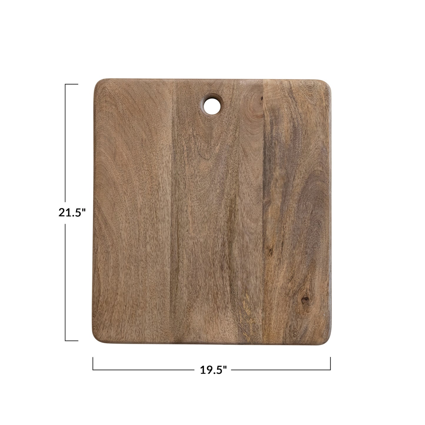 Mango Wood Cheese/Cutting Board w/ Handle, Natural