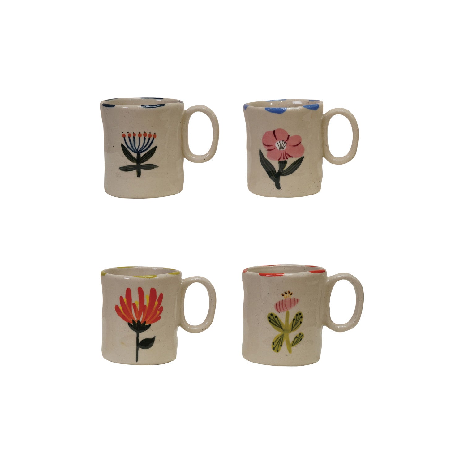 5 oz. Hand-Painted Stoneware Mug