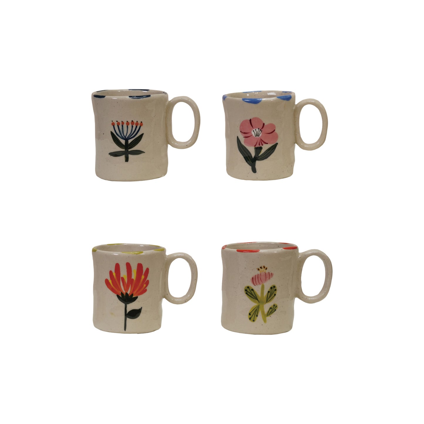 5 oz. Hand-Painted Stoneware Child Size Mug