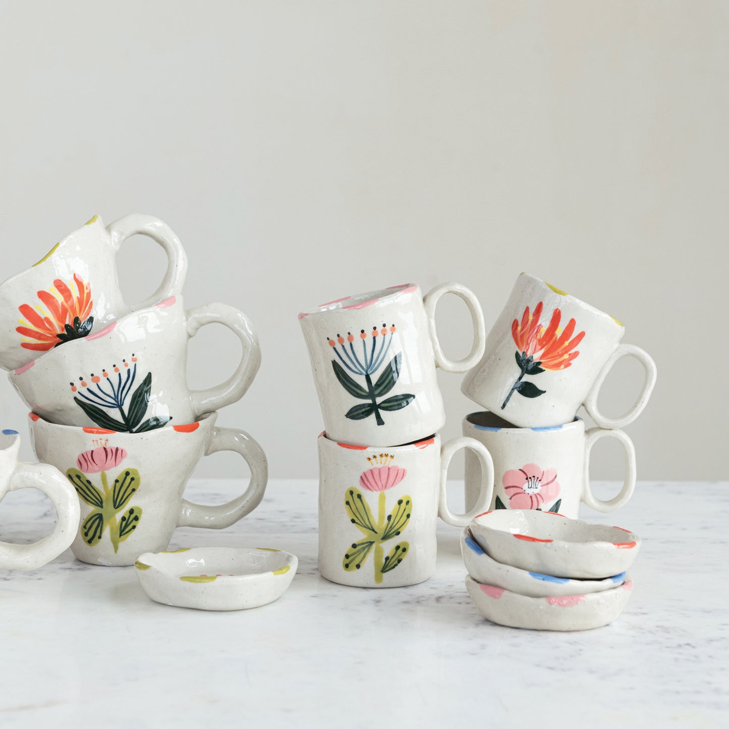 5 oz. Hand-Painted Stoneware Child Size Mug