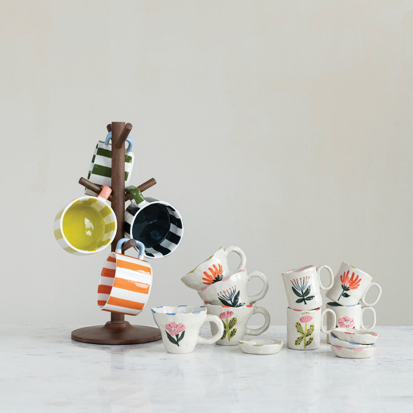 5 oz. Hand-Painted Stoneware Child Size Mug