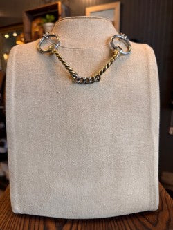 Silver & Gold Necklace w/ Loops