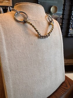 Silver & Gold Necklace w/ Loops