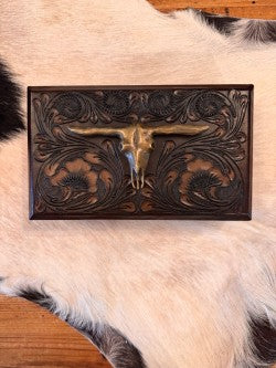 Hand-Carved Leather Box