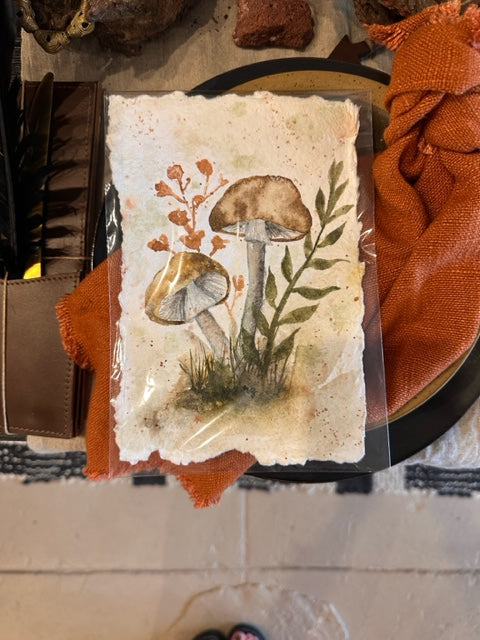 Watercolor Painting - Mushroom Collection by Rebekah Wilkinson