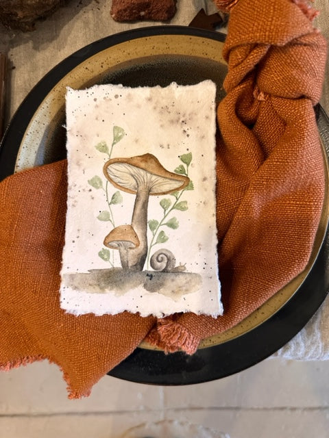 Watercolor Painting - Mushroom Collection by Rebekah Wilkinson