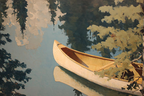 Waiting Canoe Print