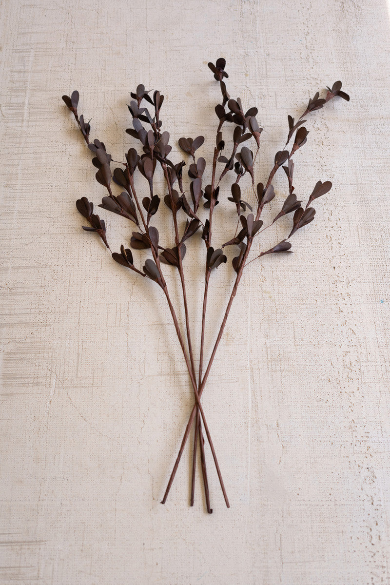 Faux Dried Brown Rud Sticks on a Stem