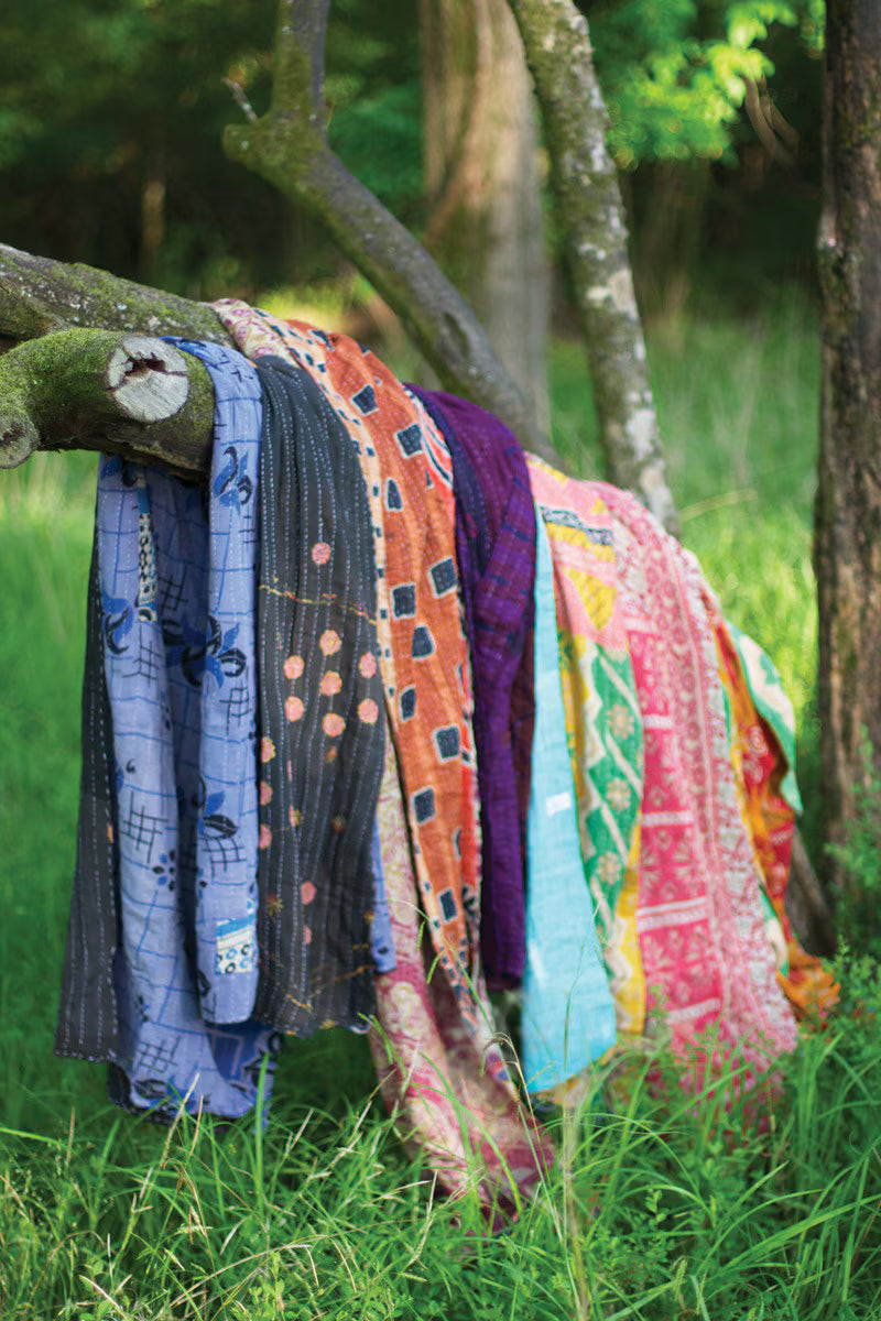 Recycled Kantha Throws / Assorted Sizes and Patterns