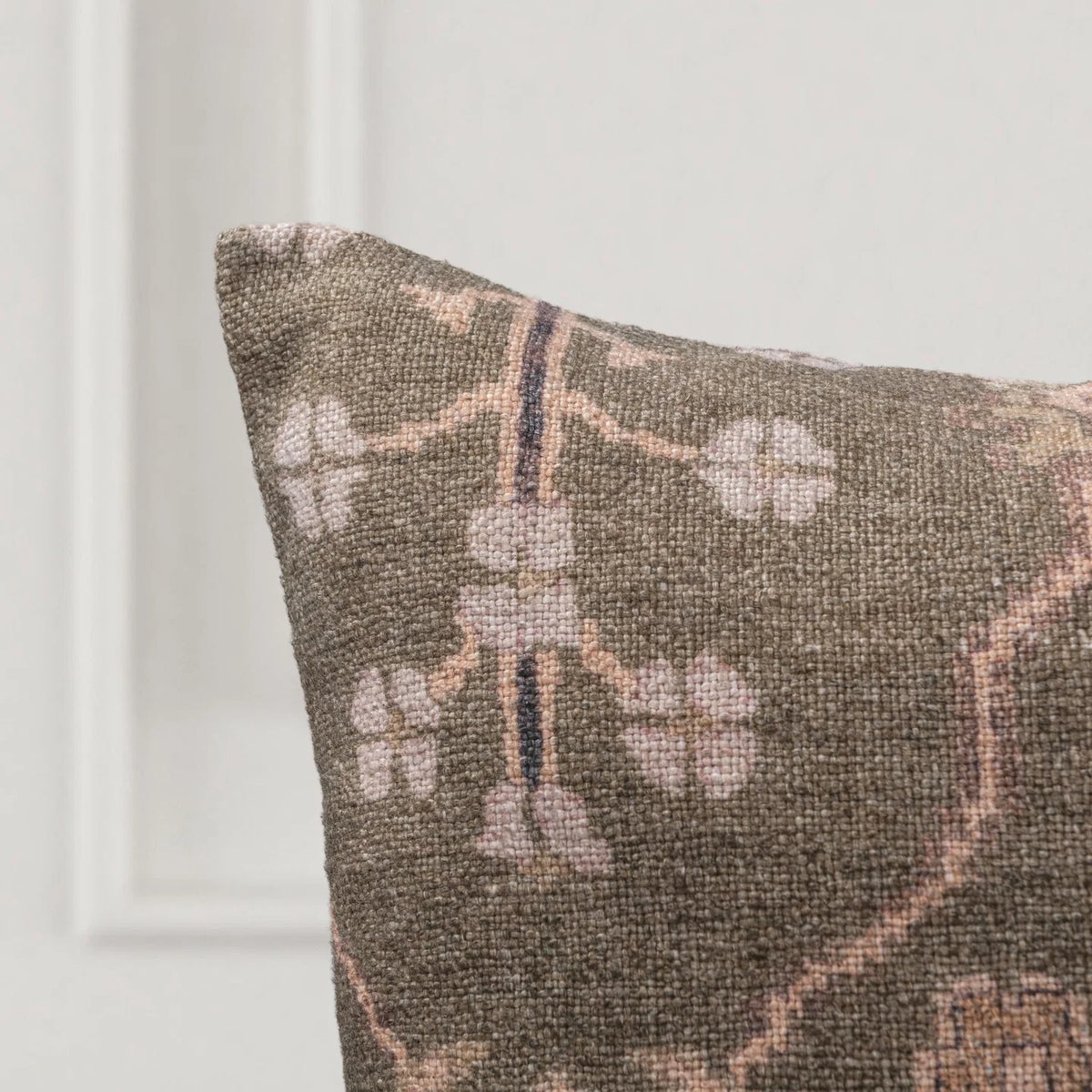 JL Bungalow Pillow - Earthen Olive/ 22"x22"