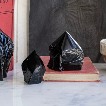 Black Obsidian Polished Point