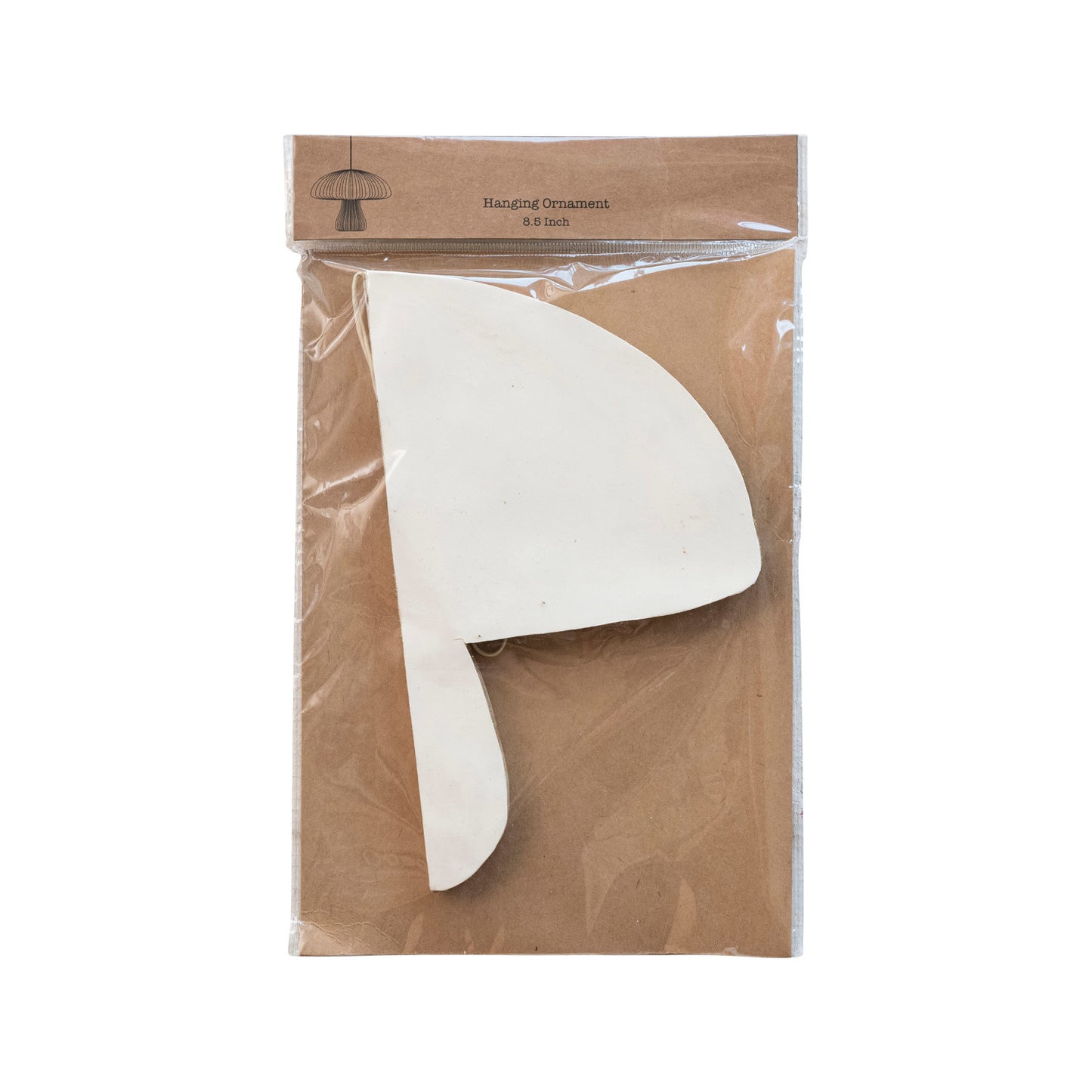 Paper Folding Honeycomb Mushroom Ornament w/ Gold Glitter Edge