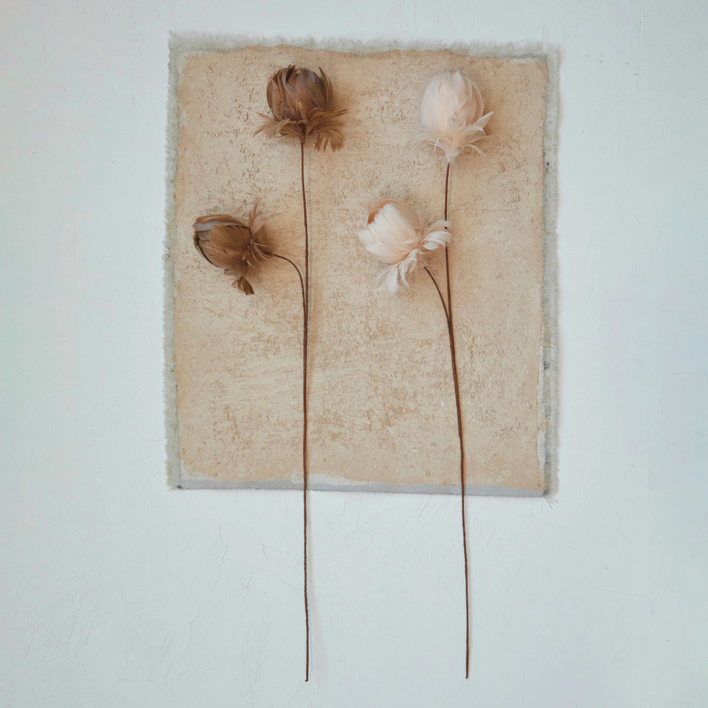 Feather Flower Stem, Taupe