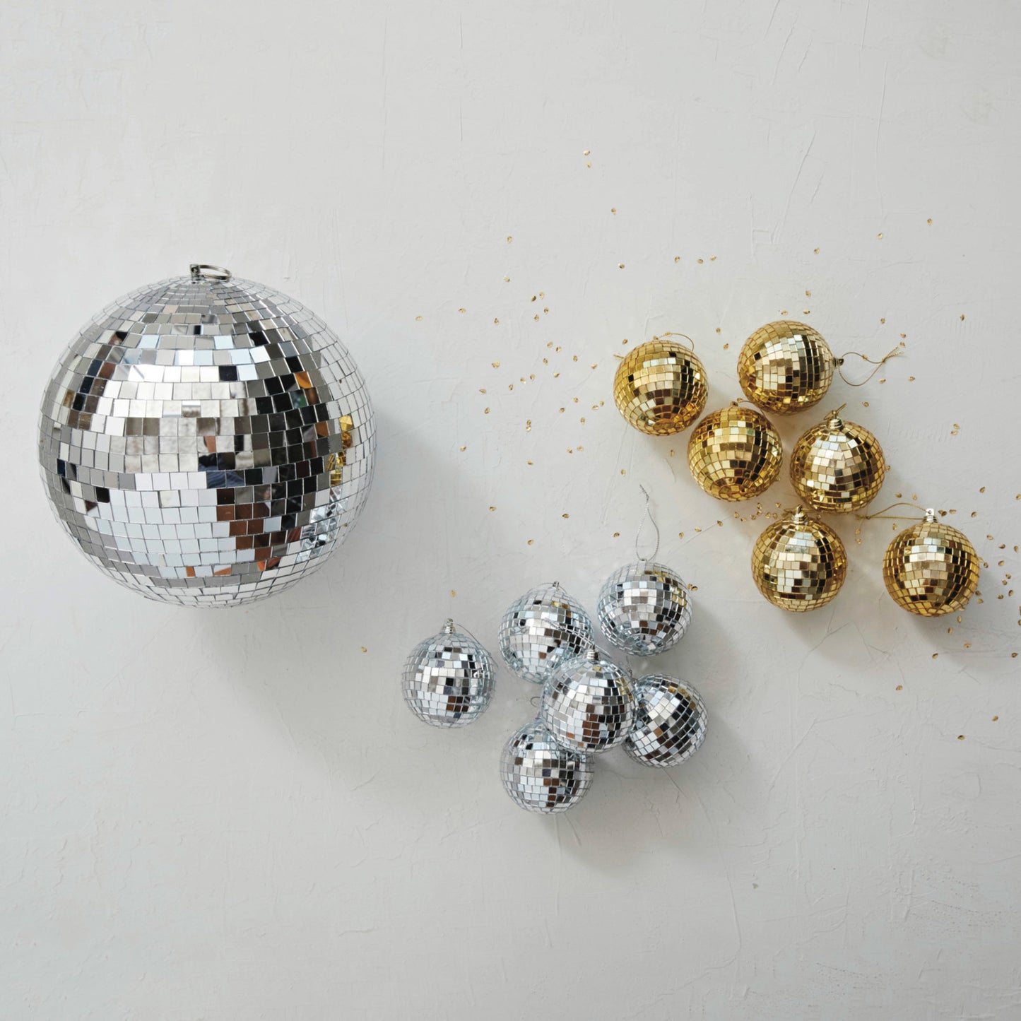 Hanging Glass & Foam Disco Ball
