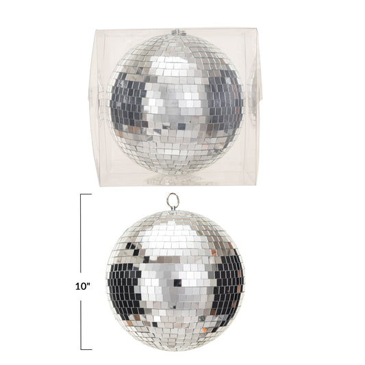 Hanging Glass & Foam Disco Ball