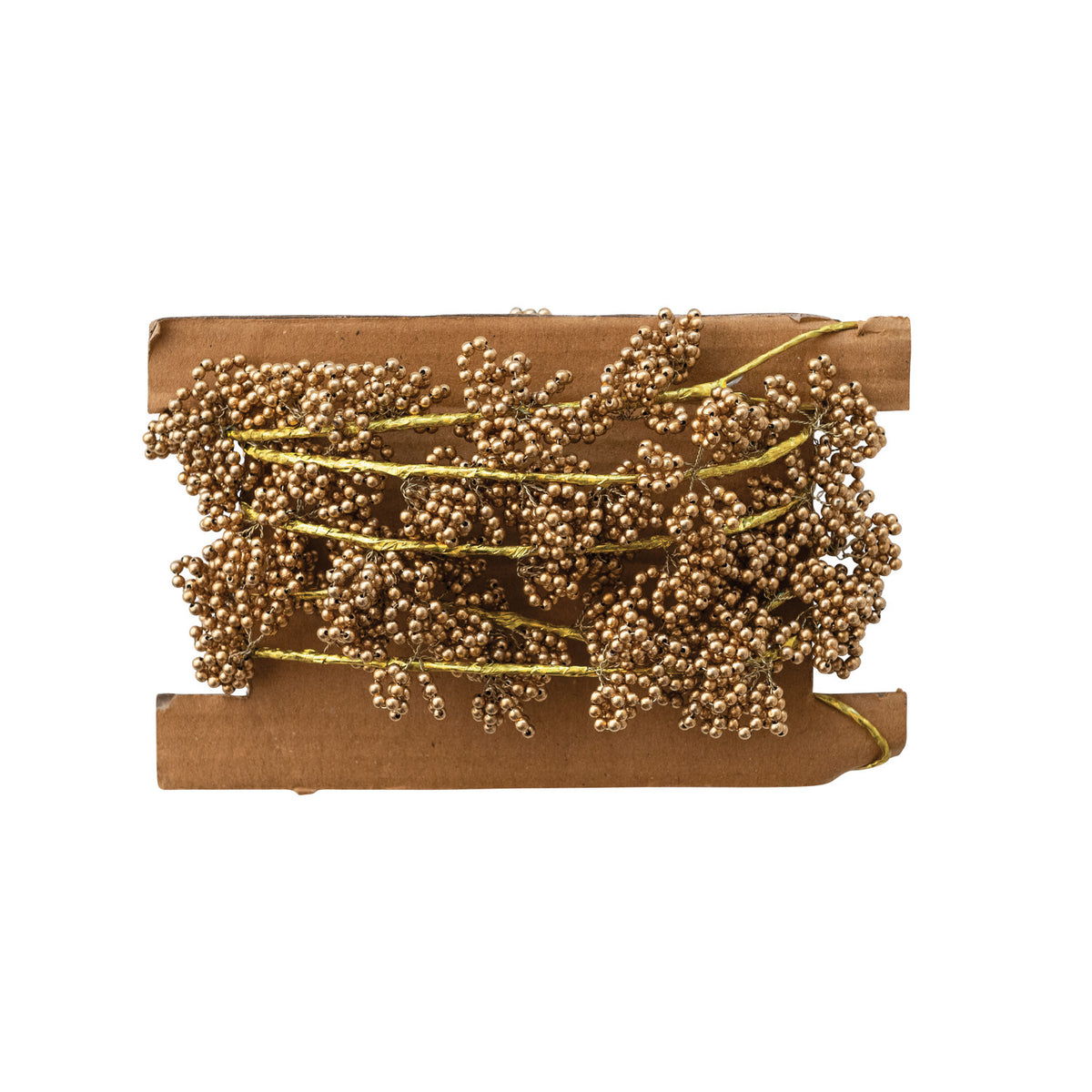 Handmade Metal Beaded Garland, Gold Finish