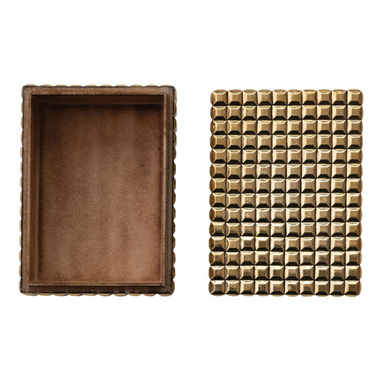 Brass Studded Box- Small