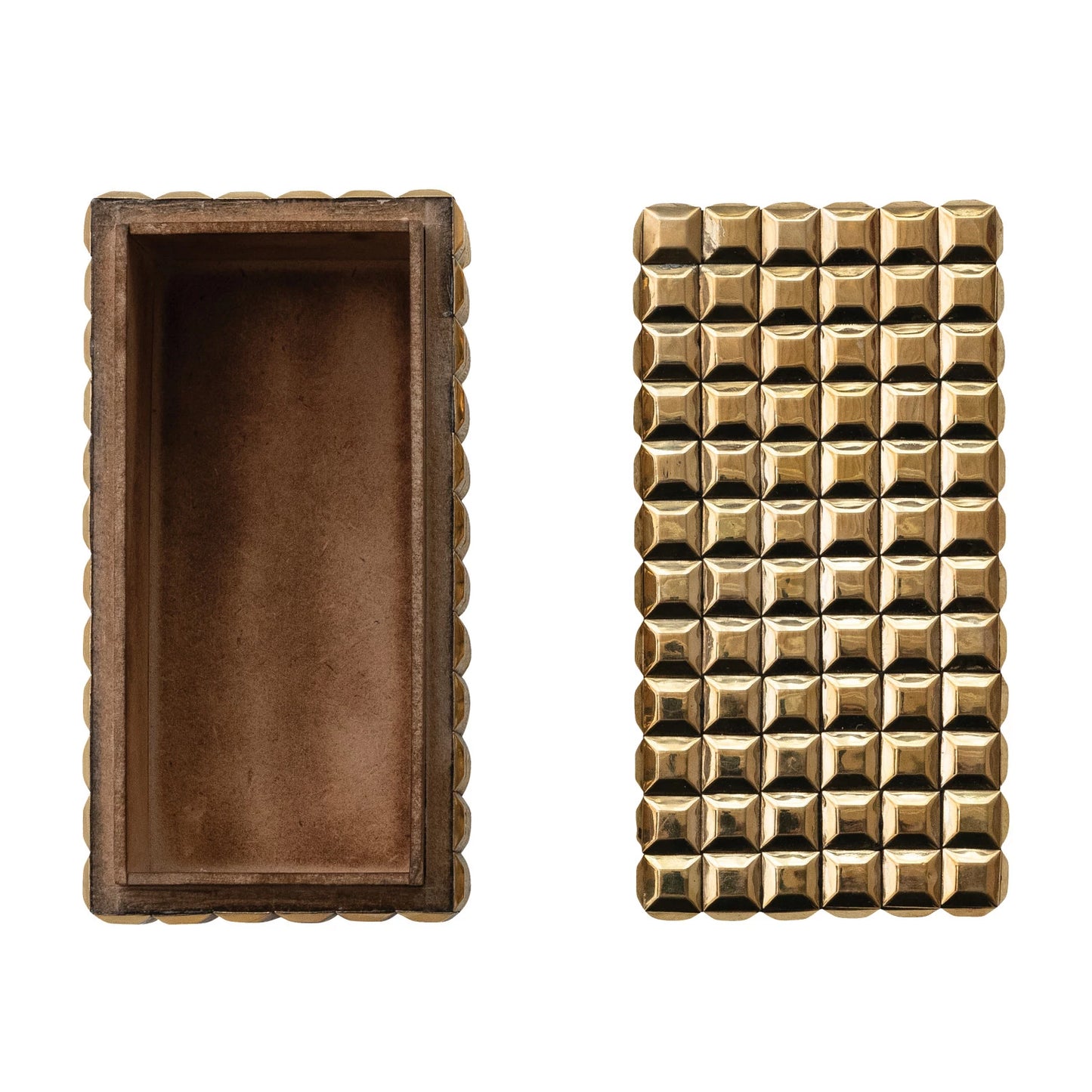 Brass Studded Box- Large