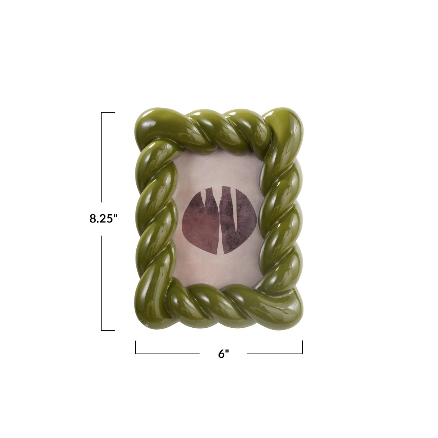 Resin Twisted Photo Frame (Holds 4" x 6" Photo)