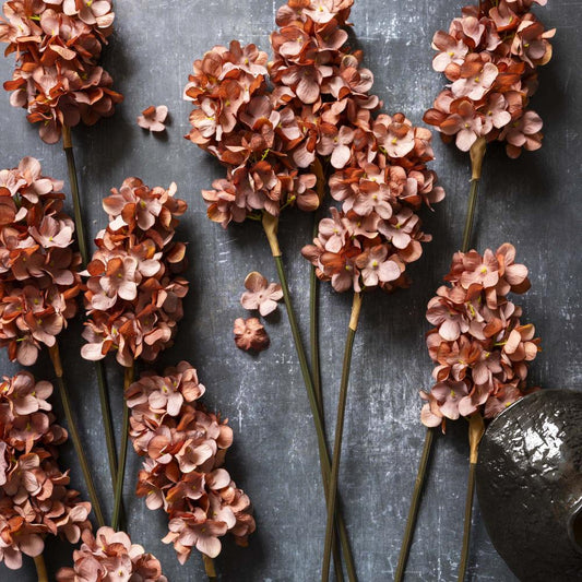 ARTIFICIAL CONE HYDRANGEA, ANTIQUE PINK