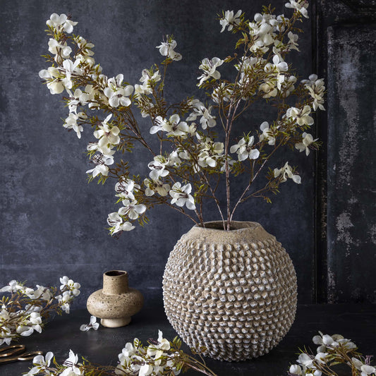 ARTIFICIAL PRUNUS BLOSSOM, CREAM