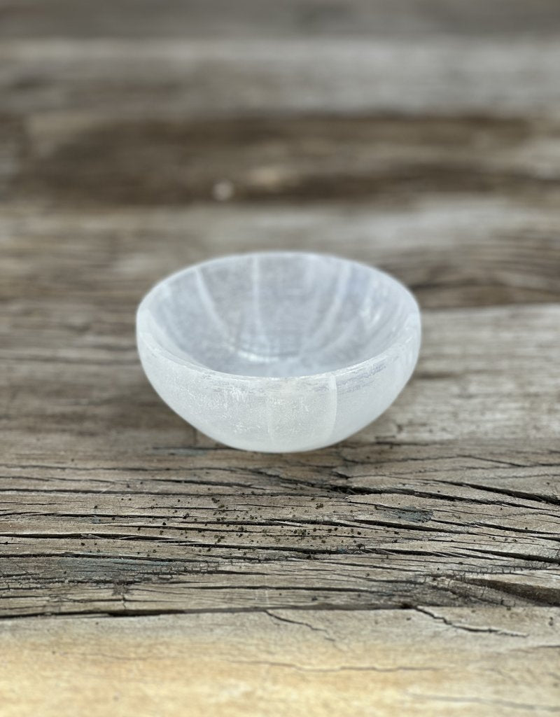 Selenite Bowl Round, Large