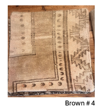 Vintage Turkish Pillow Covers-20x20-Browns