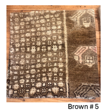 Vintage Turkish Pillow Covers-20x20-Browns