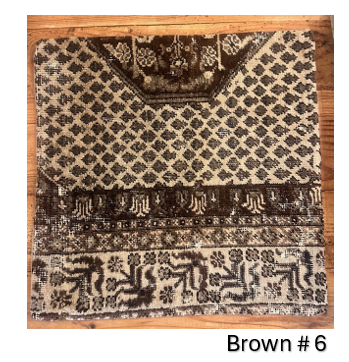 Vintage Turkish Pillow Covers-20x20-Browns