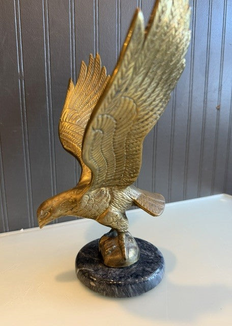 Brass Eagle on Stone Base