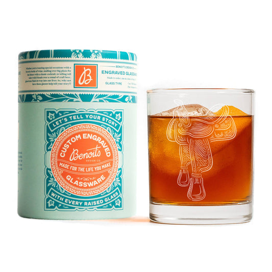 Horse Saddle Drinking Glasses