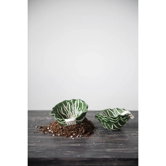 Hand-Painted Stoneware Cabbage Bowls, Sold Separately.
