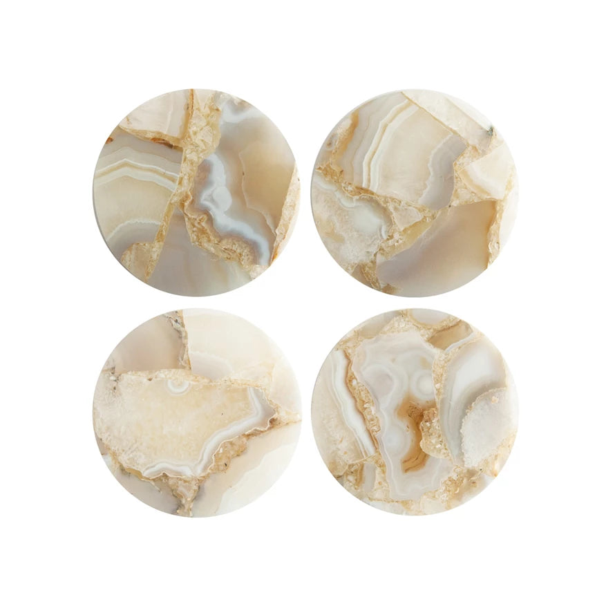 Agate Coasters, Natural