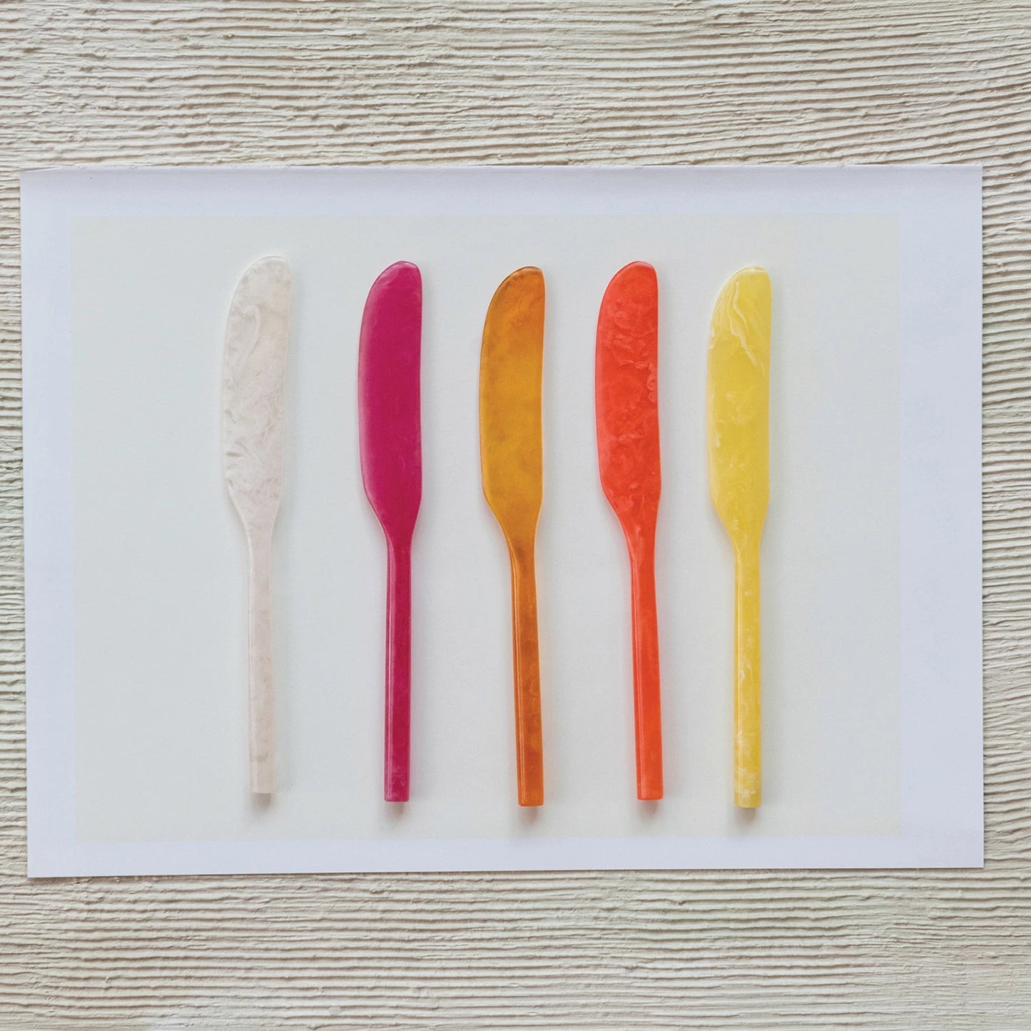 Marbled Resin Canape Knife