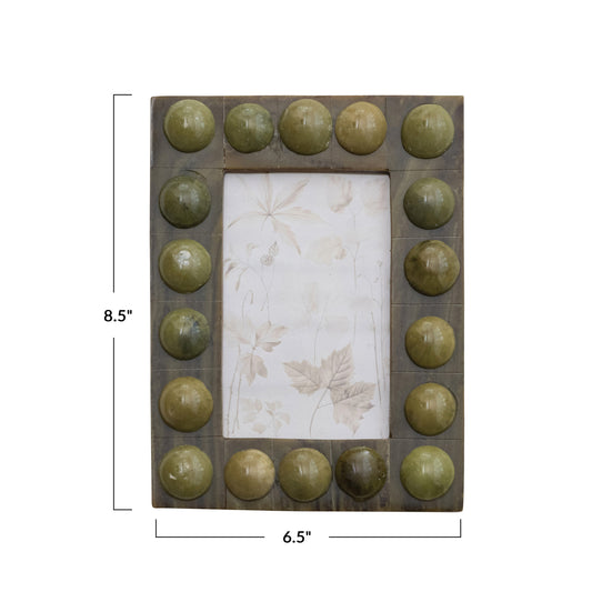 Resin Bubble Photo Frame (For 4x6 Photo) (Hangs Vertically & Horizontally)