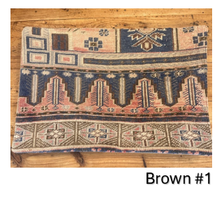 Vintage Turkish Pillow Covers-16 x 24-Browns