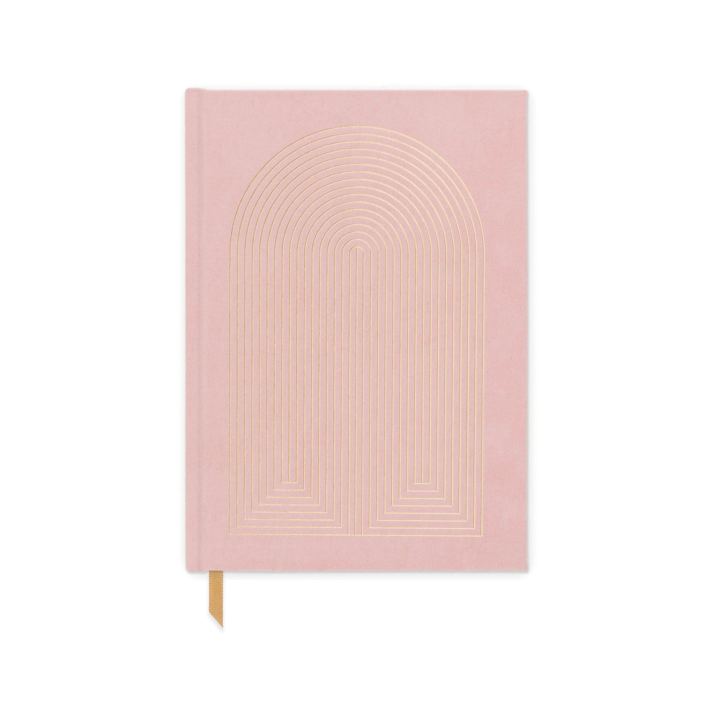 Metallic Suede Journal - Radiant Rainbow - Dusty Pink