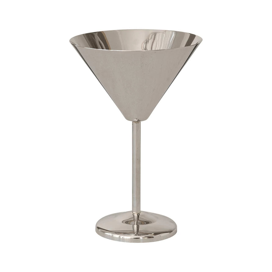 8 oz. Stainless Steel Martini Glass